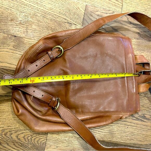 Vintage Coach 4134 Soho Bantam British Tan Leather Backpack Brown Buckle - Picture 5 of 11